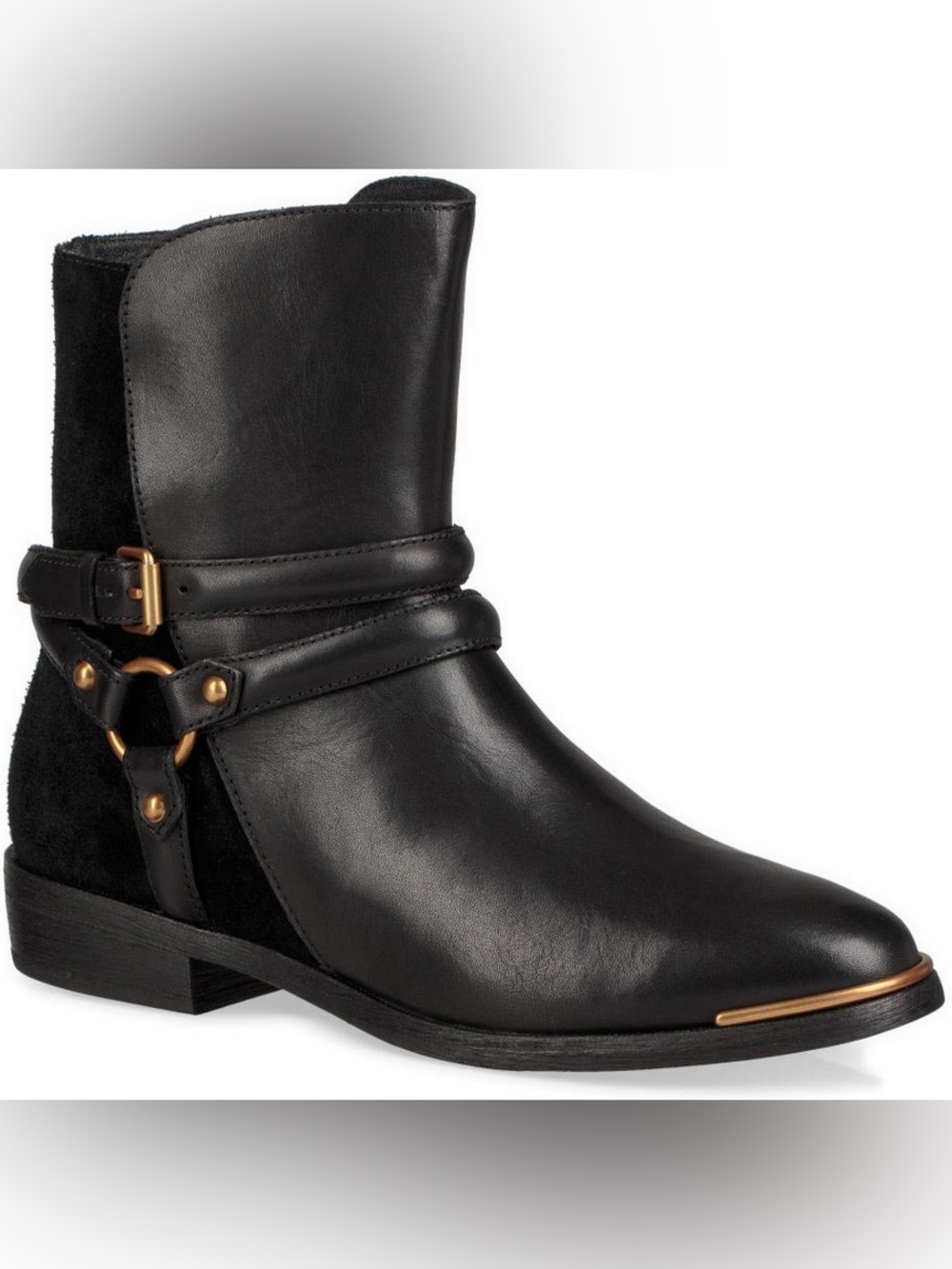 Like New UGG Women's Kelby Boots black leather size 10